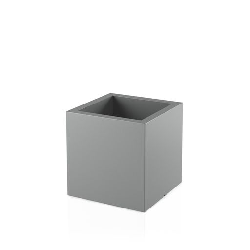 Kwadratowa donica Pixel Pot koloru szarego i wwysokości 50 cm do domu i ogrodu