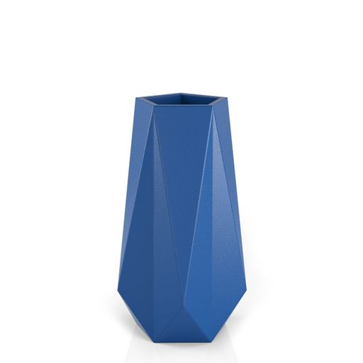Duża donica designerska Siena 75 cm niebieska do salonu