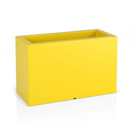 Prostokątna donica Lungo Maxi żółta 50 cm   