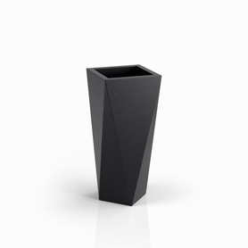 Geometryczna donica Vaso 72 cm czarna