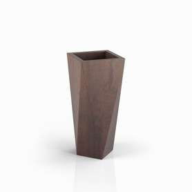 Geometryczna donica Vaso 72 cm corten effect