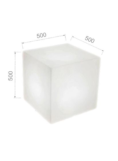 Podświetlany kubik Square wymiary